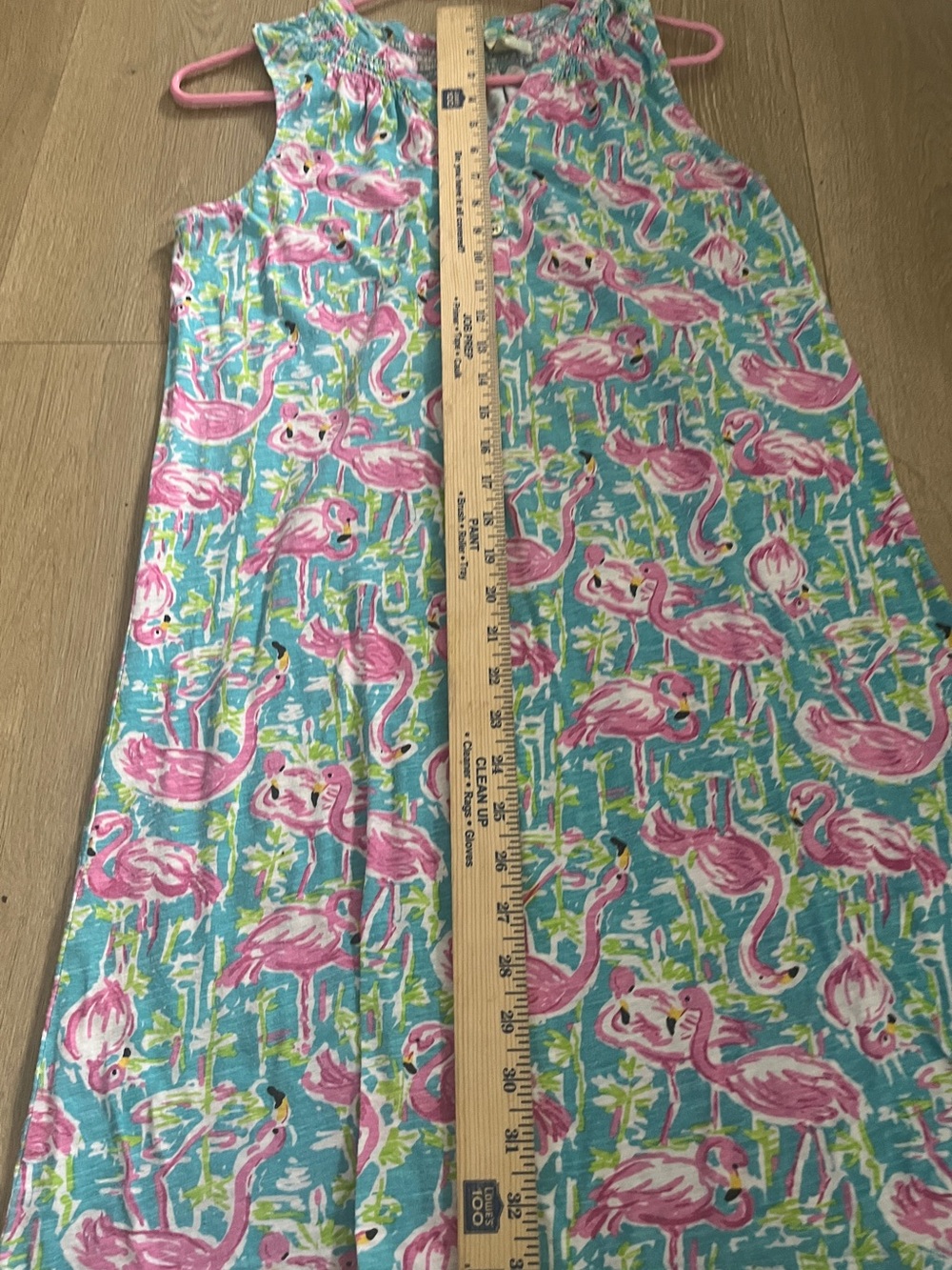 Caribbean Joe Flamingo Tropical Shift Dress Medium | Pink Blue Sleeveless Beach - Picture 11 of 16